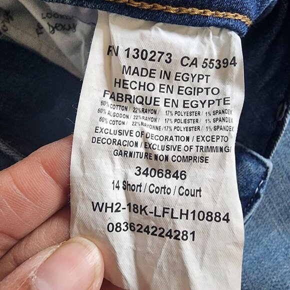 Lee Modern Series Curvy Fit Bootcut Jeans Blue 3406846 Women's Size 14 Short - Picture 6 of 6